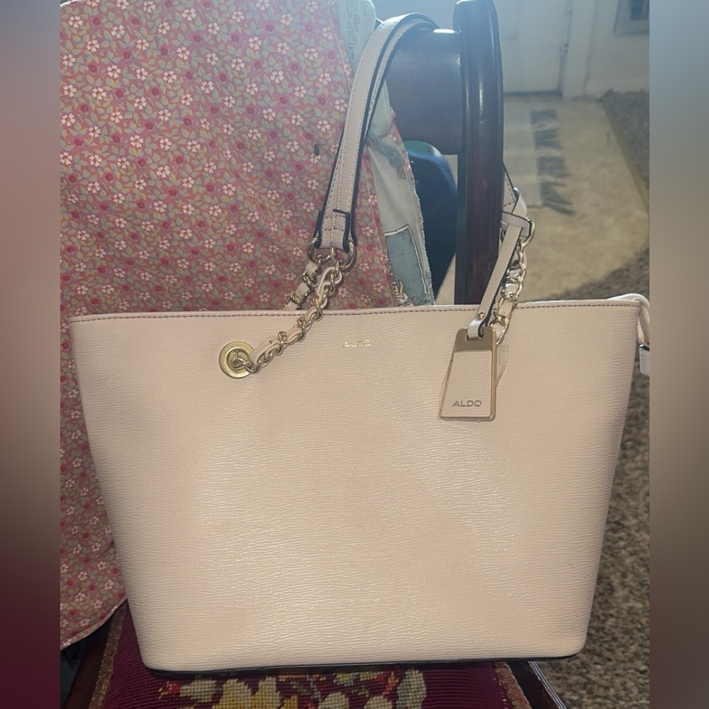 ALDO light pink tote purse
